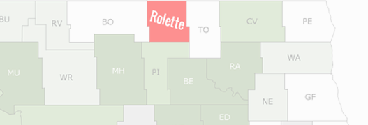 Rolette County Map
