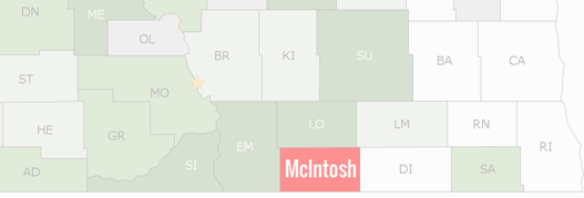 McIntosh County Map