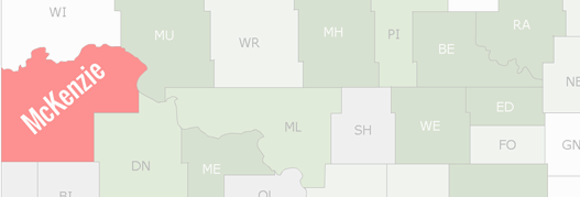 McKenzie County Map