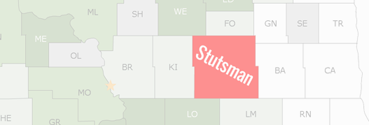 Stutsman County Map